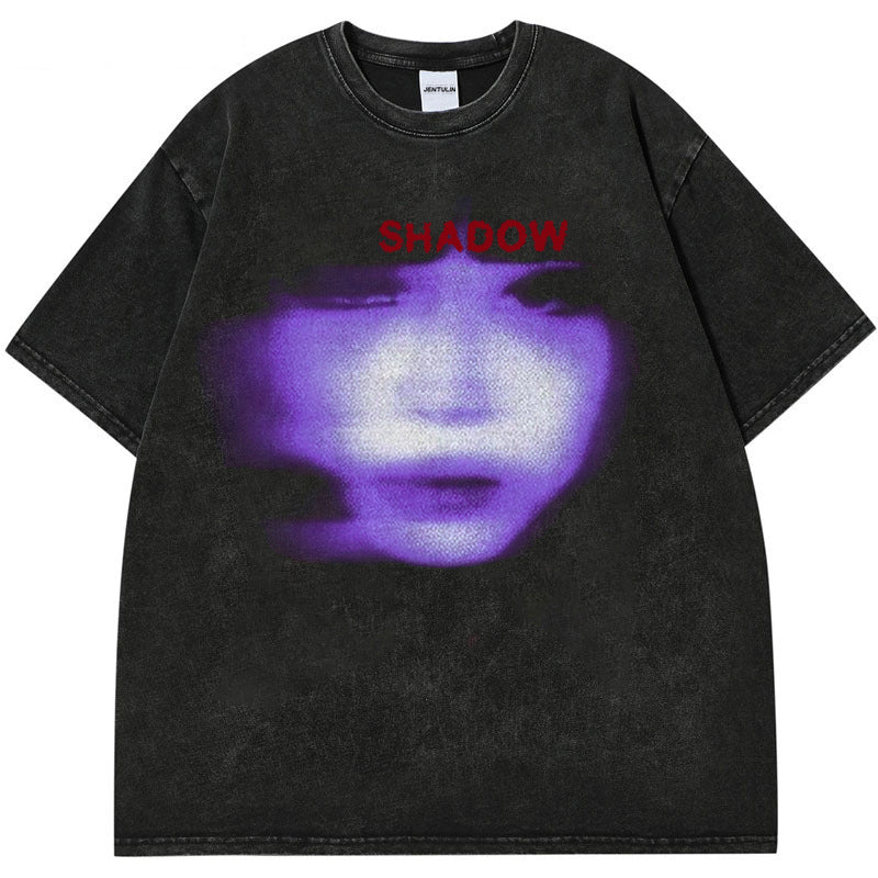 Men washed tee